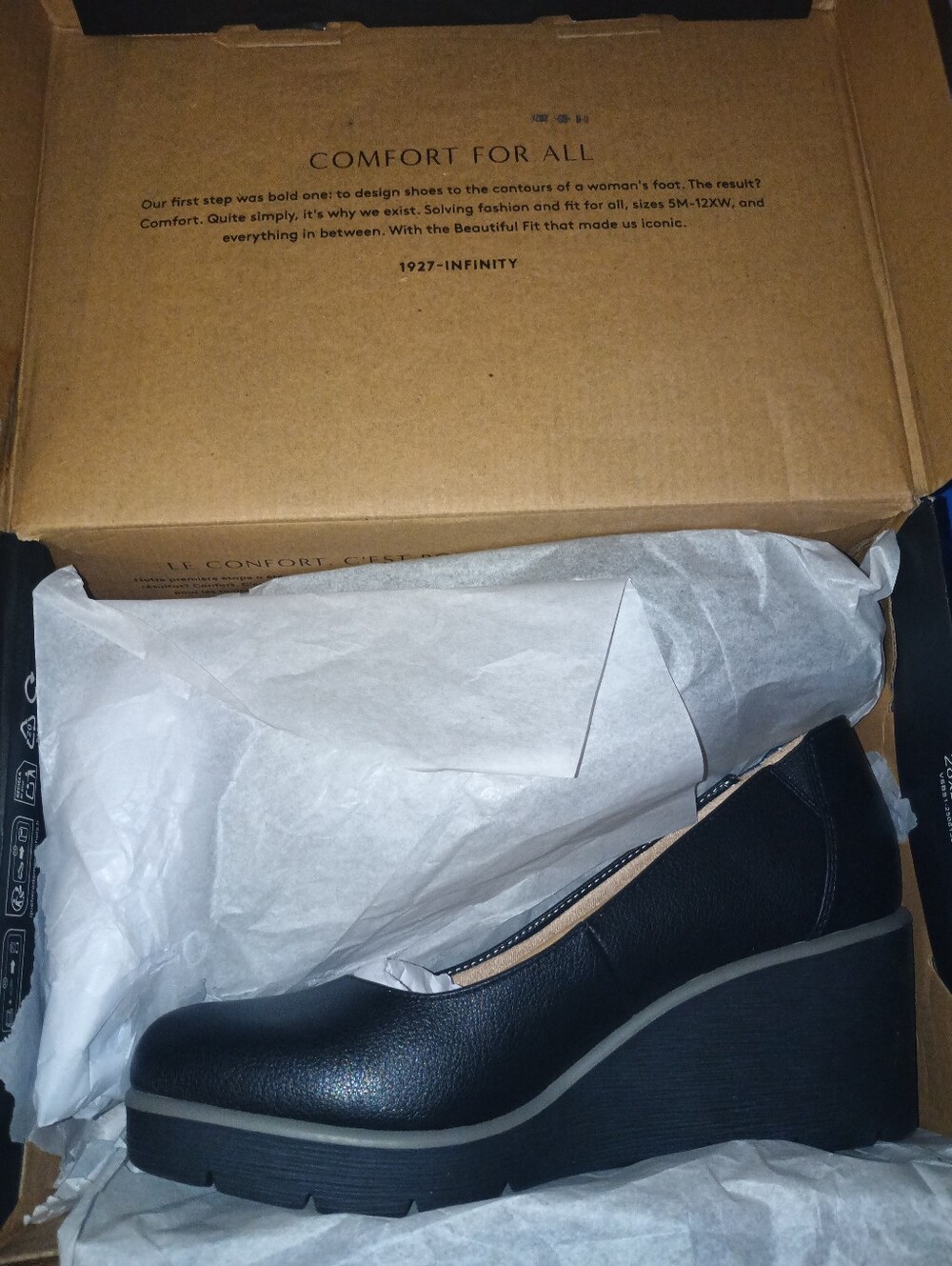 SOUL Naturalizer Black Platform Wedge Pump